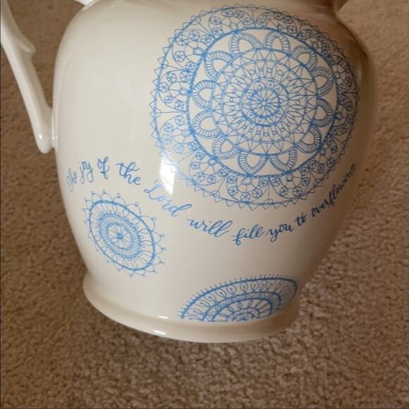 NIB! Mary & Martha Overflowing Pitcher Ceramic Doilies w/ saying - Picture 2 of 4